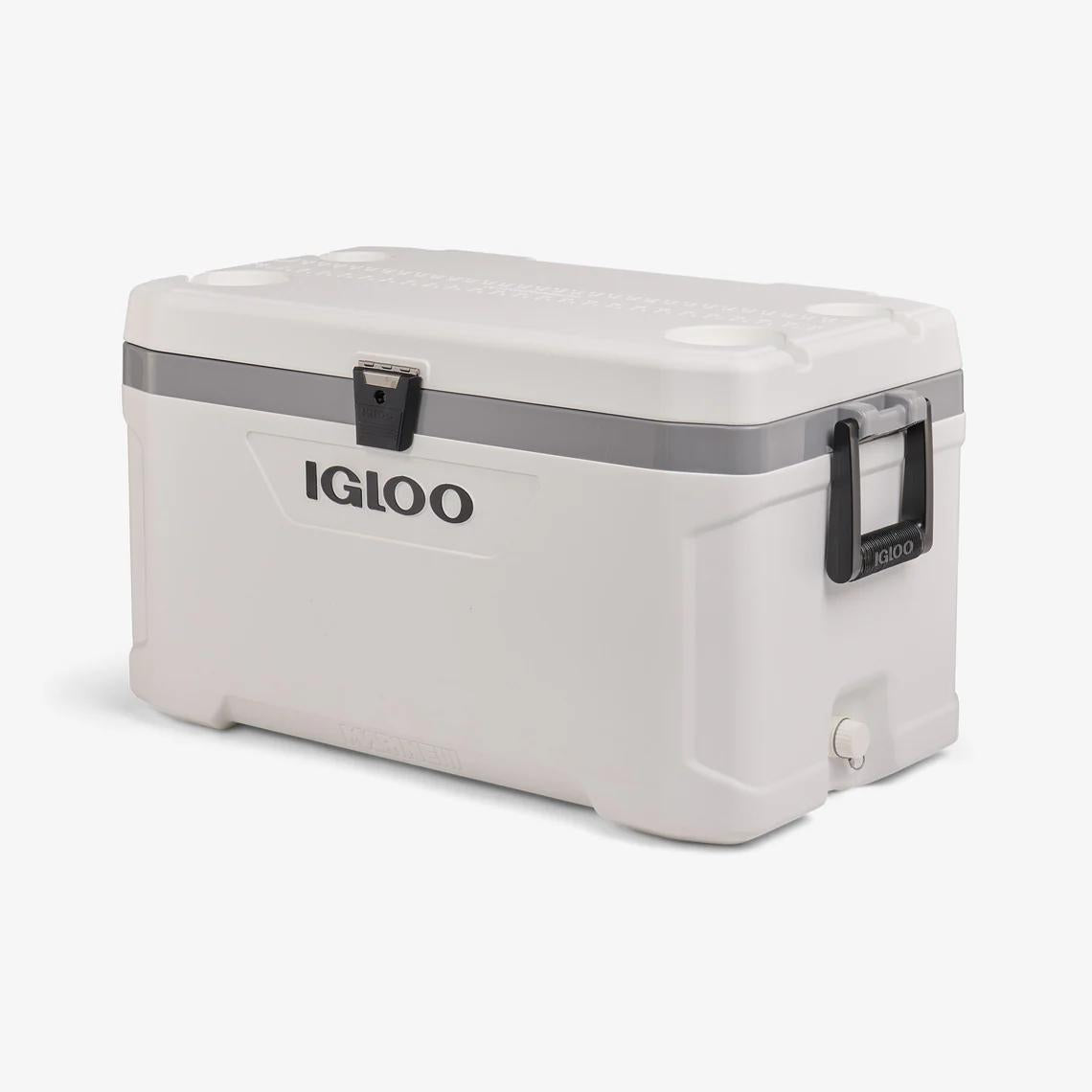 Cooler Cushion - 70Qt for Dauntless, 150/170 Montauk, And Others- Igloo Marine Ultra or Marine Elite New Style (2023) (White with Grey Piping)