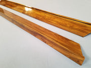 Pair Of Boston Whaler Outrage Teak Gunnel/Bolster Caps For 18' Outrage