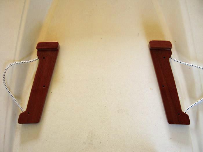 Boston Whaler Teak Montauk Cooler Chocks - 70Qt - 100Qt Coolers