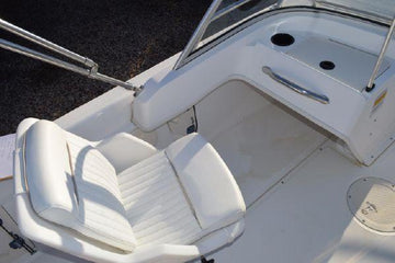 Boston Whaler 160 Ventura, 180 Ventura, And 17'-18' Dauntless Driver And Passenger Pedestal Cushions (Bright White)