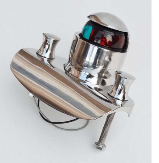 Perko for Boston Whaler Classic Bow Light (2003+), Navigation Light With Chock (Led) 316 Stainless