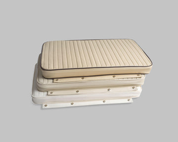 Smooth Parchment Vinyl Marine Cooler Cushion - 65Qt - Yeti 65 Tundra- *Final Sale*