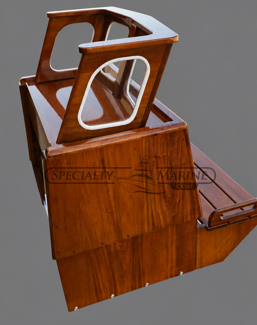 Boston Whaler 16'/17' Nauset, Sakonnet Or Eastport Mahogany Console Complete With Windshield