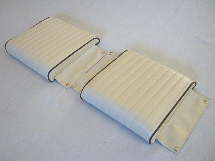 Smooth Parchment Vinyl Pair Of Boston Whaler Rod Holder Cushions - Fits Montauk, Outrage + Others - *Final Sale*