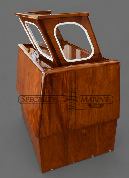 Boston Whaler 16'/17' Nauset, Sakonnet Or Eastport Mahogany Console Complete With Windshield