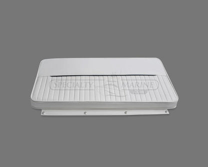 Dauntless, 150/170 Montauk, And Others Marine Cooler Cushion - 65Qt - Yeti 65 Tundra (White with Grey Piping)