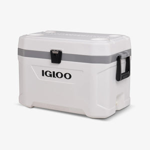Cooler Cushion - 54Qt for Dauntless, 150/170 Montauk, And Others- Igloo Marine Ultra New Style (2023) (Bright White with Grey Piping)