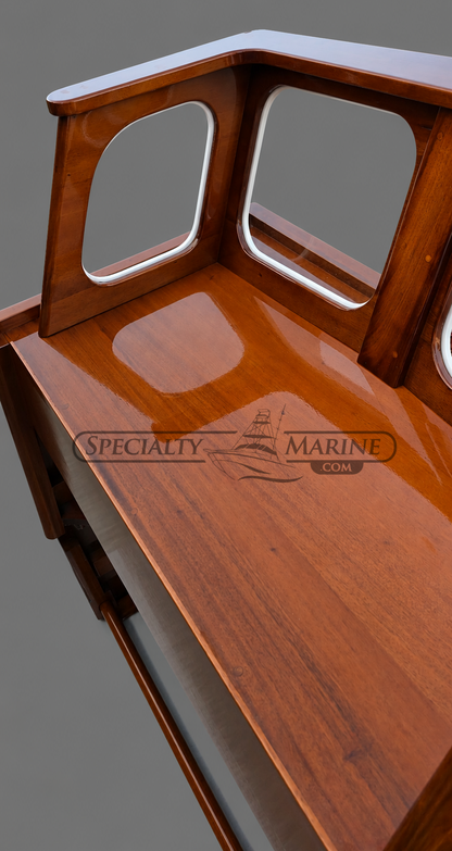 Boston Whaler 16'/17' Nauset, Sakonnet Or Eastport Mahogany Console Complete With Windshield