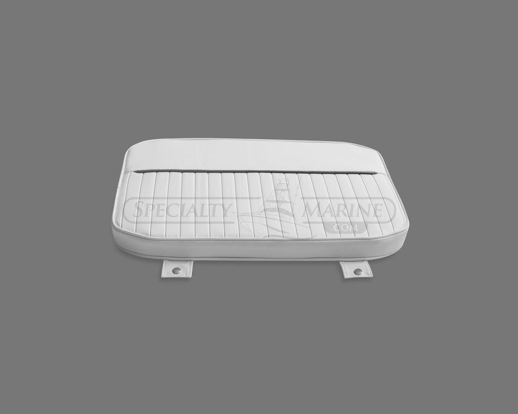 Cooler Cushion - 70Qt for Dauntless, 150/170 Montauk, And Others- Igloo Marine Ultra or Marine Elite New Style (2023) (White with Grey Piping)