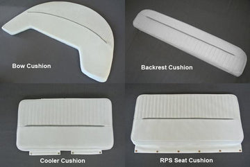 Boston Whaler Montauk 170 Cushion Set - Fits 2002-2006 (Bright White)