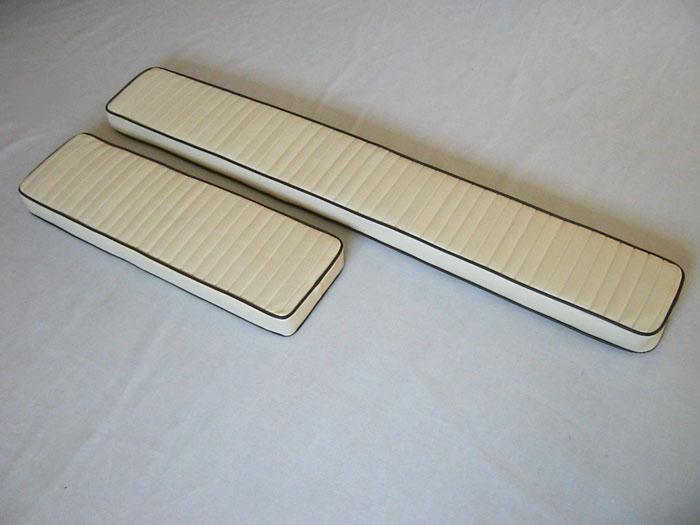 Smooth Parchment Vinyl Backrest Cushions - Classic Boston Whaler Super Sport 13' And 15'-  *Final Sale*