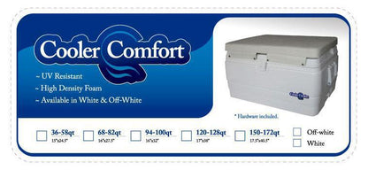 Boston Whaler 'White' Marine Cooler Cushion - 72Qt - Igloo & Others- *Final Sale*