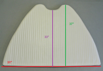 Smooth Parchment Vinyl Boston Whaler Classic Outrage 17' Bow Cushion