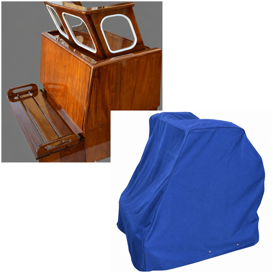 Cover For Boston Whaler 16'/17' Nauset, Sakonnet Or Eastport Mahogany Console Complete With Windshield