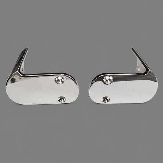 Boston Whaler 90 Degree Rub Rail End Caps (Pair) - For Classic Outrage 18' - 25' - 316 Stainless