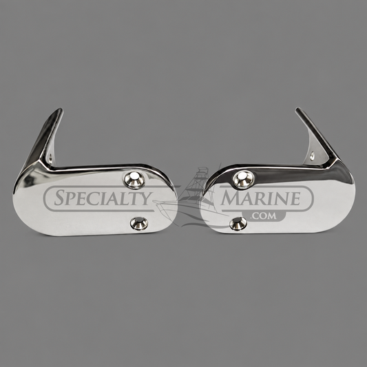 Boston Whaler 90 Degree Rub Rail End Caps (Pair) - For Classic Outrage 18' - 25' - 316 Stainless
