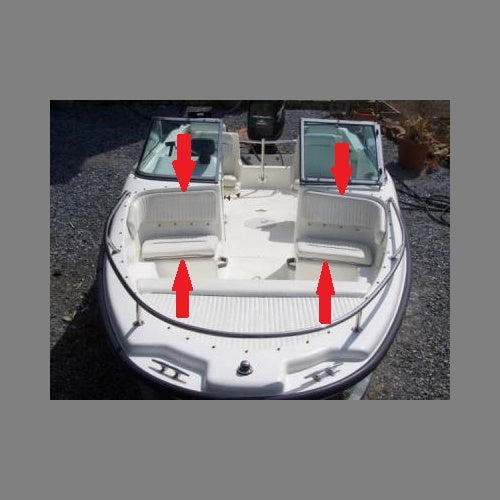 Boston Whaler 18' 1998-2001 Ventura Front Passenger Seat/Backrest Cushions