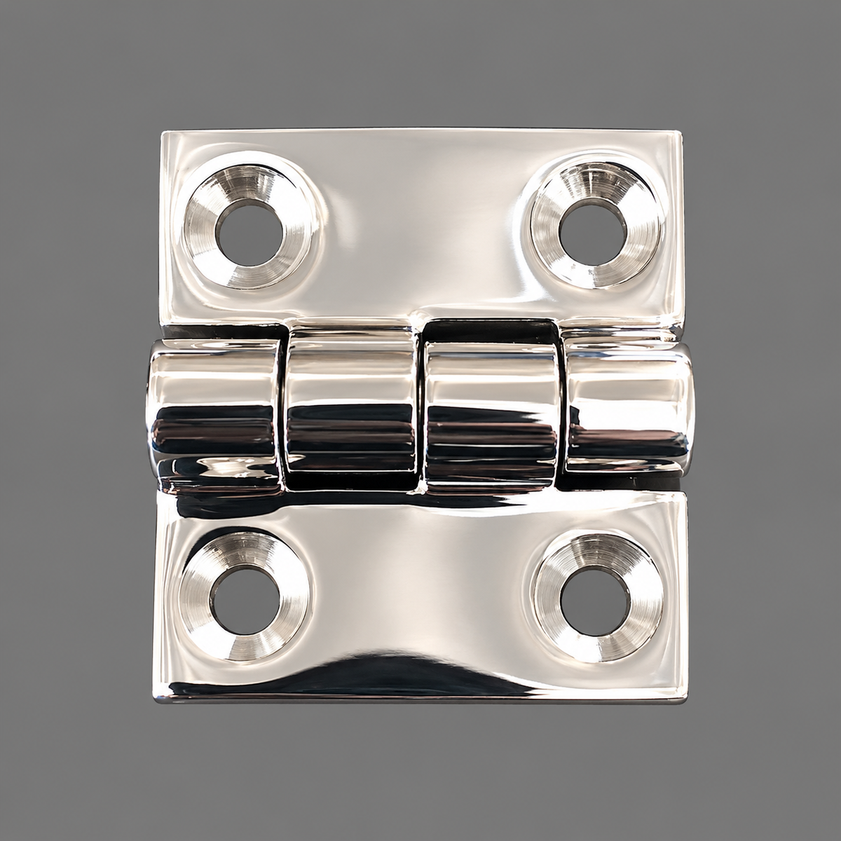 Door Hinge, 1.5" Equal - Polished 316 Stainless Steel