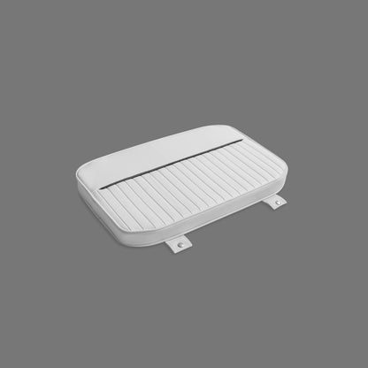 Cooler Cushion - 54Qt for Dauntless, 150/170 Montauk, And Others- Igloo Marine Ultra or Marine Elite New Style (2023) (White with Grey Piping)