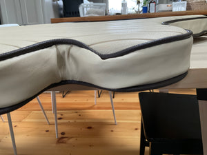 Blemished Boston Whaler 17' Bow Cushion; Montauk, Newport, Sport, Etc.(Parchment)- *Final Sale*