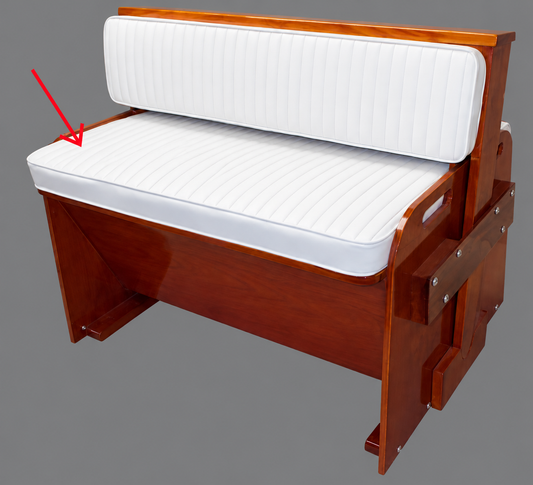 Boston Whaler 16'/17' RPS Bench Seat Cushion (Boston Whaler White)