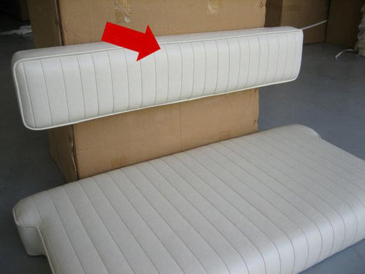 Smooth Parchment Vinyl Backrest Cushion - Boston Whaler Fiberglass RPS