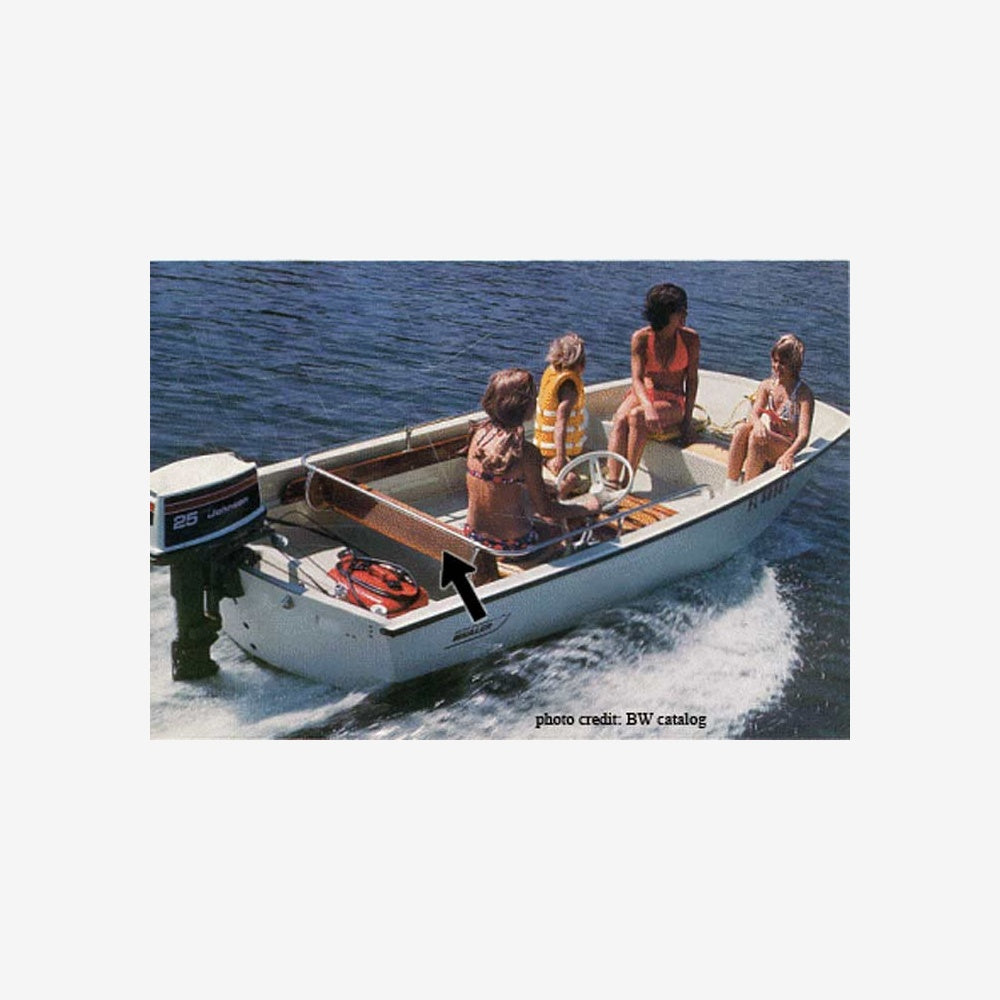 Boston Whaler Mahogany Backrest Replacement 13'/15' Sport & Sourpuss (Fits On Existing Stern Wrap Around Rail)