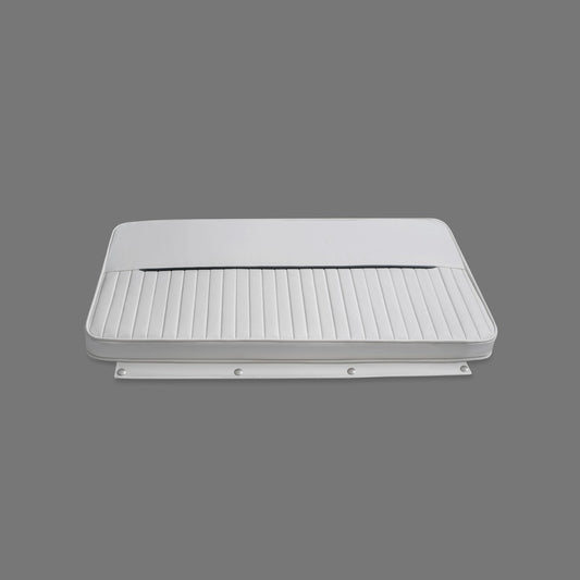 Dauntless, 150/170 Montauk, And Others Marine Cooler Cushion - 65Qt - Yeti 65 Tundra (White with Grey Piping)