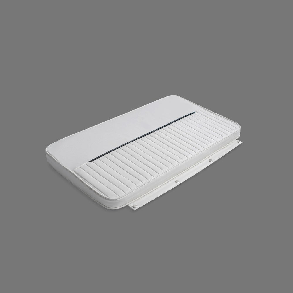Dauntless, 150/170 Montauk, And Others Marine Cooler Cushion - 45Qt - Yeti 45 Tundra (White with Grey Piping)