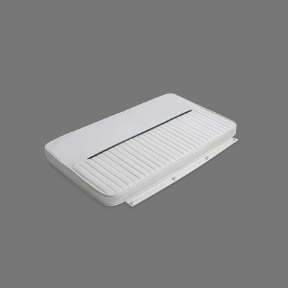 Dauntless, 150/170 Montauk, And Others Marine Cooler Cushion - 45Qt - Yeti 45 Tundra (White with Grey Piping)