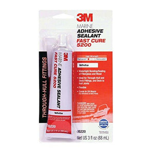 Marine Adhesive Sealant 5200 White 1Oz *Fast Curing* 3M