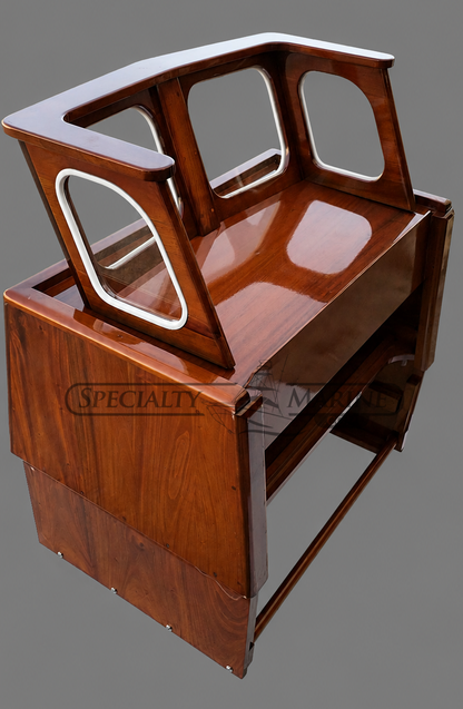Boston Whaler 16'/17' Nauset, Sakonnet Or Eastport Mahogany Console Complete With Windshield