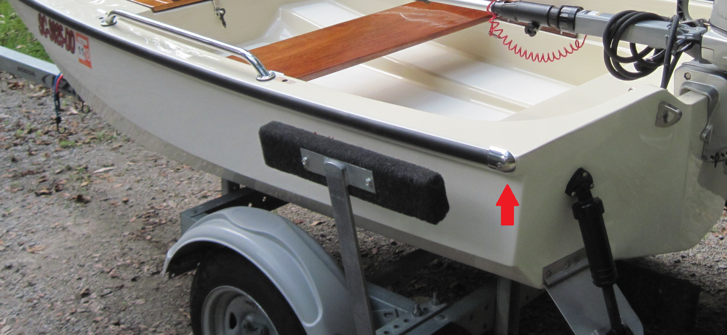 316 Stainless Rub Rail End Caps (Pair) - Classic 9'-17' Hull