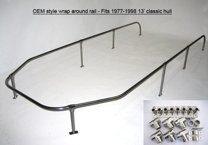 Wrap Around Rail - Classic 13' Boston Whaler (OEM Style) For 1979-1999 Hulls