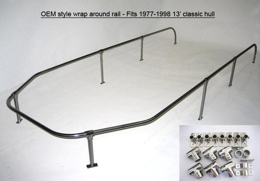 Wrap Around Rail - Classic 13' Boston Whaler (OEM Style) For 1979-1999 Hulls