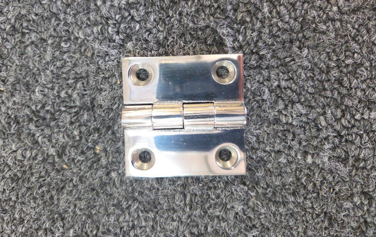 Door Hinge, 2" Equal - Polished 316 Stainless Steel