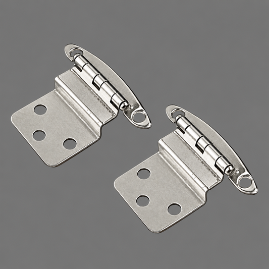 LVD Hinges (Pair) 304 Stainless Face Mount Hinge, 3/8'' Inset