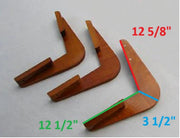 Boston Whaler Mahogany *L-Brackets Only* For Backrest, Fits Classic 17'