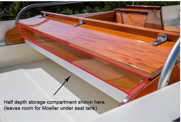 Blemished Mahogany strip for Super Sport 13'-15' storage compartment