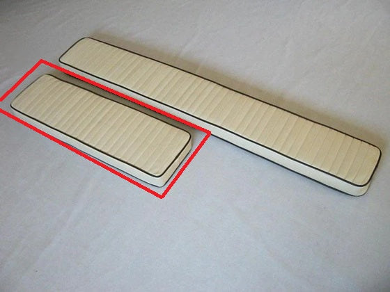 Smooth Parchment Vinyl Backrest Cushion fits front of 13' and 15' Super Sport Console-*Finale Sale*
