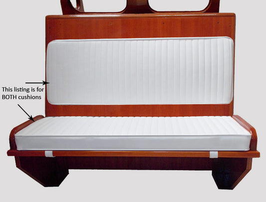 BOSTON WHALER 16'/17' NAUSET, SAKONNET OR EASTPORT CONSOLE FRONT SEAT CUSHION SET (Boston Whaler White)