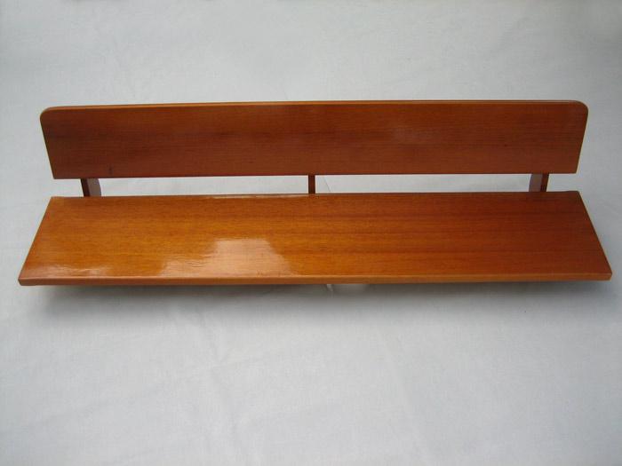 Boston Whaler Mahogany Backrest With L-Brackets, Fits Classic 13' &15'