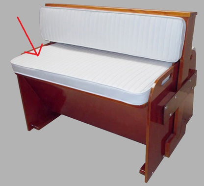 Boston Whaler 16'/17' RPS Bench Seat Cushion (Boston Whaler White)