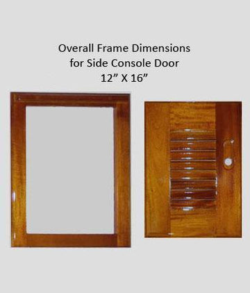Blemished Teak Louvered Door (Small)- *Final Sale*