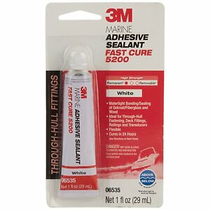 Marine Adhesive Sealant 5200 White 1Oz *Fast Curing* 3M