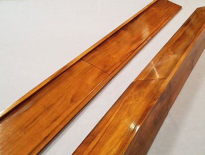 Blemished Pair Of Boston Whaler Outrage Teak Gunnel Caps-  *Final Sale*