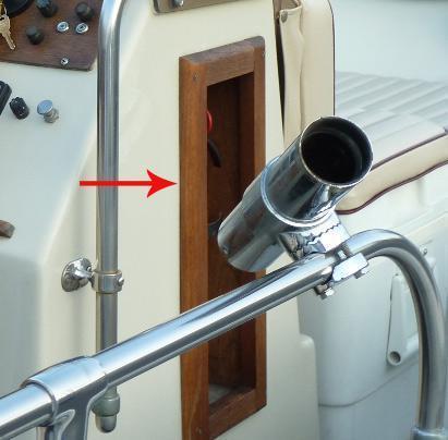 Blemished Bare Teak Fire Extinguisher Box Fits Montauk And Outrage