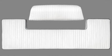 DRIVER'S MOLDED BENCH SEAT & BACKREST CUSHION FOR 13' DAUNTLESS (BRIGHT WHITE)