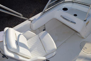 Boston Whaler 160-180 Ventura & 17'-18' Dauntless Driver And Passenger Pedestal Cushions (Bright White)