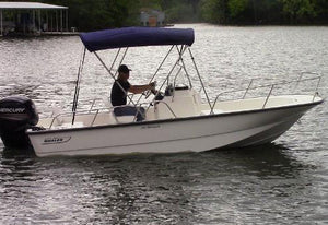 Stainless Bimini Top - Fits Boston Whaler 150 Sport, 170 Montauk (2002-2006), 150 Montauk & 13'-16' Dauntless